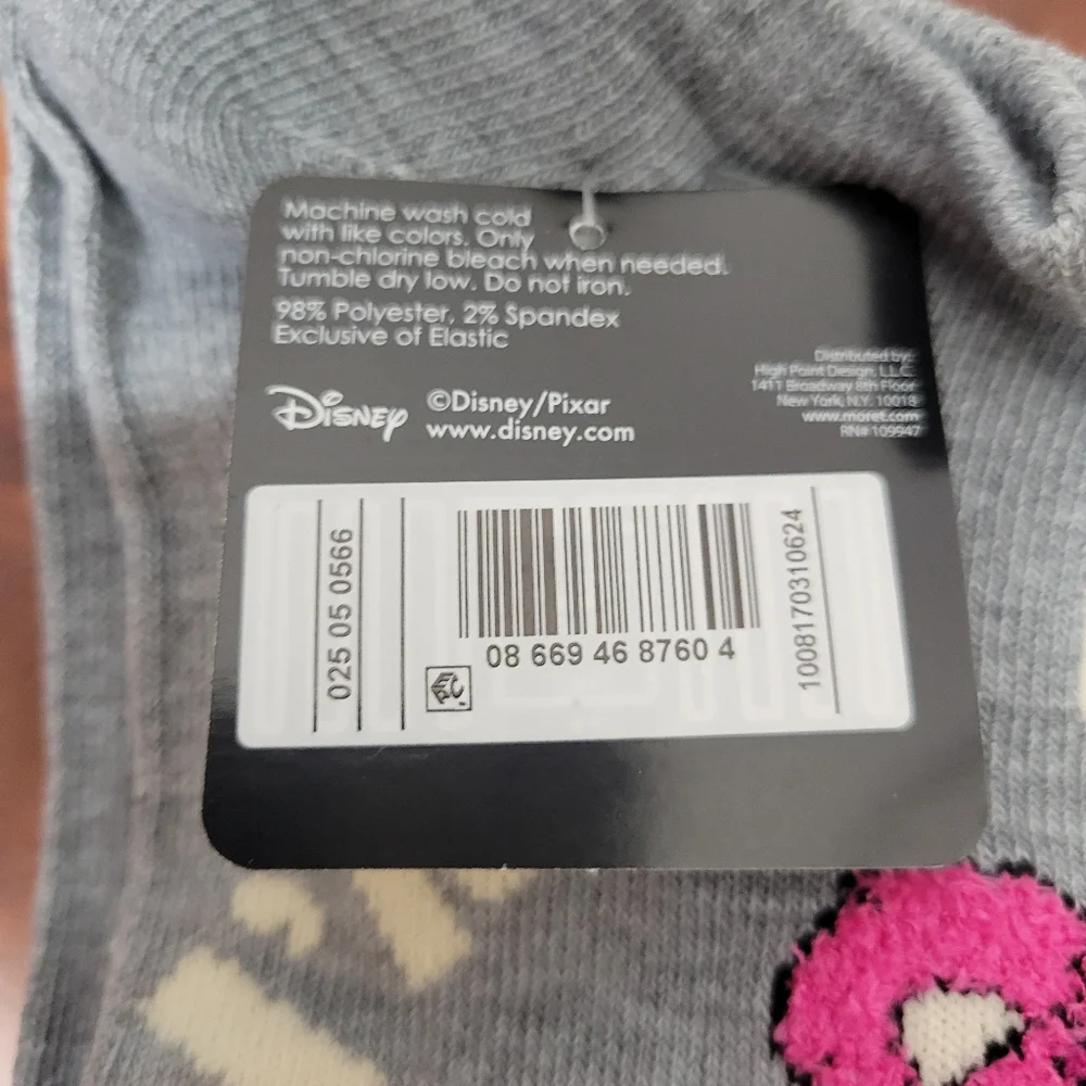 Pixar Womens Pixar No Show Socks 6 Pair Nwt